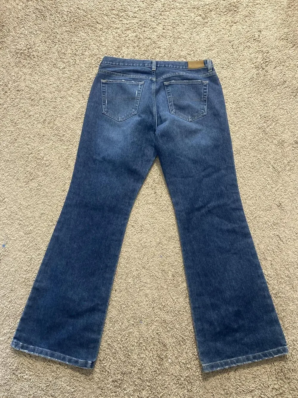 Tommy Hilfiger Jeans Womens 32 Blue Bootcut Mid Rise Distressed Denim Pants